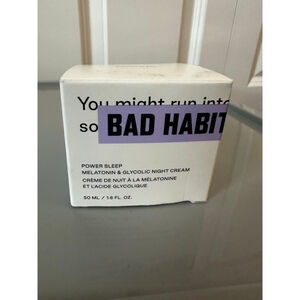 Bad Habit Power Sleep Melatonin & Glycolic Night Cream One Size White